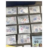 Large Lot of Collectible Stamps with Stamp Book