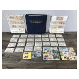 Large Lot of Collectible Stamps with Stamp Book