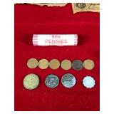 Lot of Coins and Currency Notes