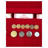 Lot of Coins and Currency Notes