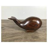 Hand Carved Ironwood Whale Figurine