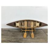 Small Wooden Boat Figurine