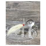 Vintage AL Foss Pork Rind Minnow Fishing Lure in Metal Box