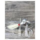 Vintage AL Foss Pork Rind Minnow Fishing Lure in Metal Box