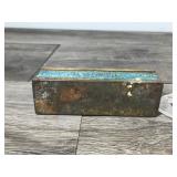 Vintage AL Foss Pork Rind Minnow Fishing Lure in Metal Box