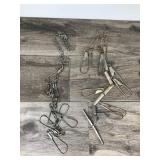 Lot of 4 Vintage Metal Fishing Stringers