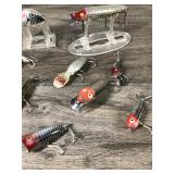 Lot of 10 Heddon Collectible Fishing Lures - see description for more info