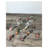 Lot of 10 Heddon Collectible Fishing Lures - see description for more info
