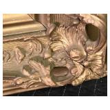 Antique Wood Frame With Ducking Hunting Picture with Glass Front