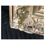 Antique Wood Frame With Ducking Hunting Picture with Glass Front