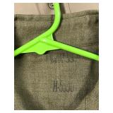 Lot of 5 Military Shirts - Some have Rank, Unit Patches, Names Inside Shirts and Company Names