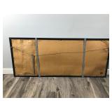 Large Vintage 1994 Miller Genuine Draft Beer Snowflake Mirror Bar Sign