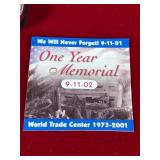 SEPT.11 2001, ONE YEAR MEMORIAL .999 SILVER, WORLD TRADE CENTER 9/11 SILVER COIN