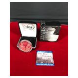 SEPT.11 2001, ONE YEAR MEMORIAL .999 SILVER, WORLD TRADE CENTER 9/11 SILVER COIN