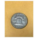 1963 D US Benjamin Franklin Silver Half Dollar Coin LIBERTY BELL