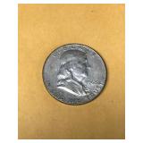 1963 D US Benjamin Franklin Silver Half Dollar Coin LIBERTY BELL