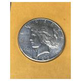 1923S Silver Peace Dollar Coin