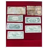 Lot of Collectible Currency - The 100 Note is Fake - See Description for more info