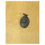 Small Religious Pendant with Mother Mary & Jesus