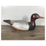 Red Head Duck Decoy Signed by Artist