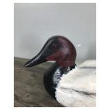 Canvas Back Drake Wood Duck Decoy Signed by Artist
