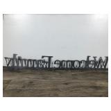 2 Piece Wall Hanging Metal Signs - Family Welcome