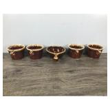 Vintage Hull USA Crestone Oven Proof Coffee Mugs and 1 Soup Bowl (has Maple Leaf and USA 09 01 on the bottom)