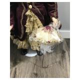 Delton Products Corporation Large Porcelain Doll in the Box with Certificate of Authenticity
