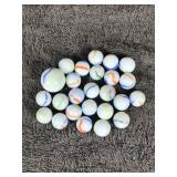Lot of Collectible Marbles with 1 Shooter