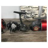 Lot of 8 Vintage Fishing Reels and 2  - See description for more info