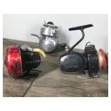 Lot of 8 Vintage Fishing Reels and 2  - See description for more info