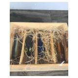 Set of 4 Cedar Wood Handcrafted Fishing Lures - Box is sealed with Plastic so it’s Hard to Get a Picture of the Actual Lures - Picture of the Lures is an example of what they kind of Look like - Col