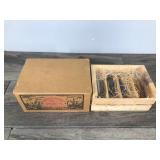 Set of 4 Cedar Wood Handcrafted Fishing Lures - Box is sealed with Plastic so it’s Hard to Get a Picture of the Actual Lures - Picture of the Lures is an example of what they kind of Look like - Col