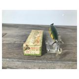 Vintage Creek Chub Injured Minnow Fishing Lure in Original Box