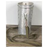 Vintage Old Pal Wading Floating Aluminum Minnow Bucket