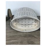 Vintage Old Pal Wading Floating Aluminum Minnow Bucket