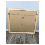 Large 1997 Budweiser King of Beers Framed Mirror Picture with Deer, Pheasants and Ducks