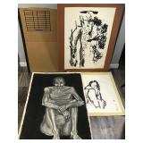 Large Lot of Drawings - See Pictures for More Pictures of Drawings  - Some are signed by Lawrence Gerber