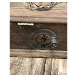 Antique Kellogg Hand Crank Wooden Telephone