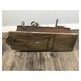 Antique Kellogg Hand Crank Wooden Telephone