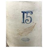 Antique 15 Gallon Red Wing Crock