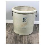 Antique 15 Gallon Red Wing Crock