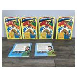 Lot of 6 Collectible Comic and Record Sets (45rpm) - Batman - GI Joe - Spider-Man - Fantastic Four - Captain America