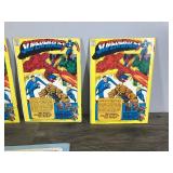 Lot of 6 Collectible Comic and Record Sets (45rpm) - Batman - GI Joe - Spider-Man - Fantastic Four - Captain America