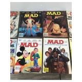9 MAD Magazines - 1 Marvel Crazy Magazine & 2 Cracked Magazines (Comics)