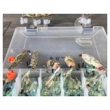 Lot of 7 Collectible Custom Made Fishing Lures with Artists Signature on the Bottom