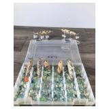 Lot of 7 Collectible Custom Made Fishing Lures with Artists Signature on the Bottom