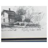 Framed Terry Redlin Migrating Honkers Sketch