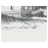 Framed Terry Redlin Migrating Honkers Sketch