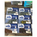 Lot of 14 Bags of Juice Plastic Baits and 1 New in the Package Fish Hook Remover
